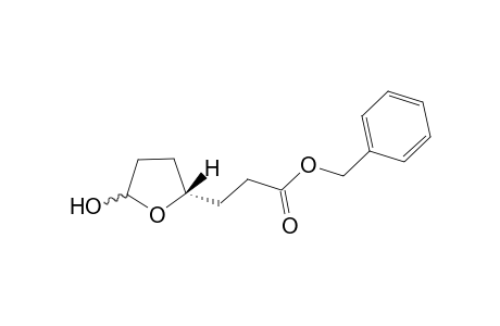 (phenylmethyl) 3-[(2R)-5-oxidanyloxolan-2-yl]propanoate