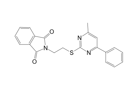 2-{2-[(4-methyl-6-phenyl-2-pyrimidinyl)sulfanyl]ethyl}-1H-isoindole-1,3(2H)-dione