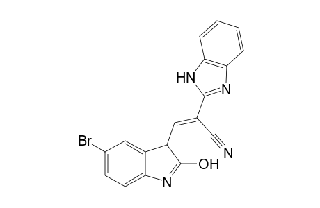 2-(2-Benzimidazolyl)-3-(5-bromo-2-hydroxy-3H-indol-3-yl)acrylonitrile