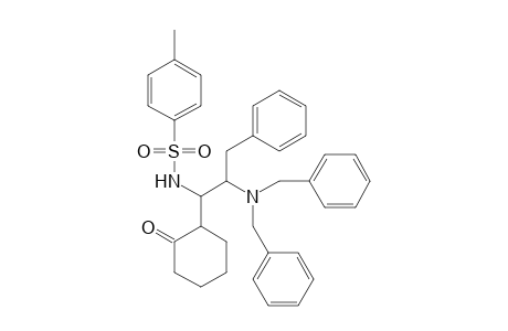 Cyclohexanone, 2-[[2-(dibenzylamino)-3-phenyl-1-(p-tosylamino)]-1-propyl]-