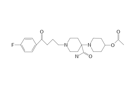 1-(p-fluorophenyl)-4-(4-(acetoxypiperino)-4-carbamoylpiperidino)-1-butanone