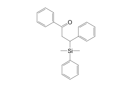 3-[Dimethyl(phenyl)silyl]-1,3-diphenyl-1-propanone