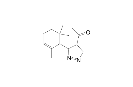 1-[3-(2,6,6-Trimethyl-cyclohex-2-enyl)-4,5-dihydro-3H-pyrazol-4-yl]-ethanone