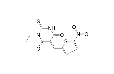 (5E)-1-Ethyl-5-[(5-nitro-2-thienyl)methylene]-2-thioxodihydro-4,6(1H,5H)-pyrimidinedione