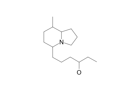 5-(4'-Hydroxyhex-1'-yl)-8-methyl-indolizidine