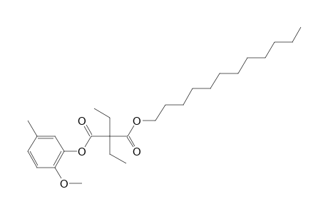 Diethylmalonic acid, dodecyl 5-methyl-2-methoxyphenyl ester