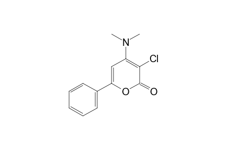 3-chloro-4-(dimethylamino)-6-phenyl-2H-pyran-2-one