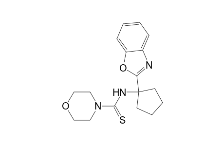 4-Morpholinecarbothioamide, N-[1-(2-benzoxazolyl)cyclopentyl]-