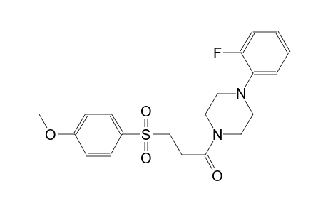 Piperazine, 1-(2-fluorophenyl)-4-[3-[(4-methoxyphenyl)sulfonyl]-1-oxopropyl]-