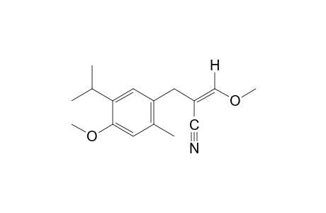 cis-5-isopropyl-4-methoxy-a-(methoxymethylene)-2-methylcinnamonitrile