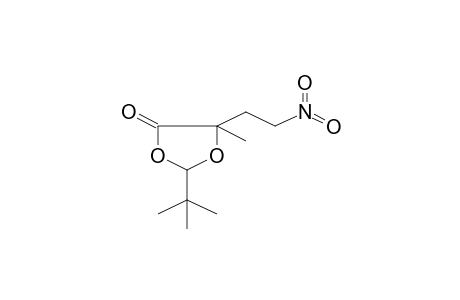 1,3-Dioxolan-4-one, 2-(1,1-dimethylethyl)-5-methyl-5-(2-nitroethyl)-, (2R-trans)-