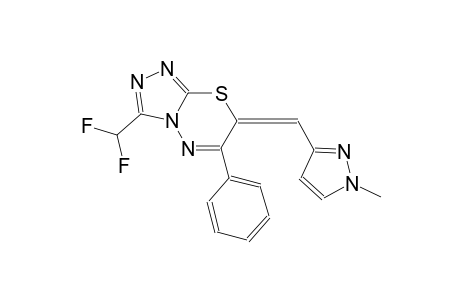 (7E)-3-(difluoromethyl)-7-[(1-methyl-1H-pyrazol-3-yl)methylene]-6-phenyl-7H-[1,2,4]triazolo[3,4-b][1,3,4]thiadiazine