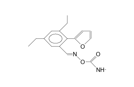 3,5-Diethyl-2-(2-furyl)-benzaldehyde O-methyl-carbamoyl oxime