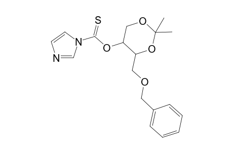 2,2-Dimethyl-4-[(benzyloxy)methyl]-1,3-dioxan-5-yl 1H-1-imidazolecarbothioate