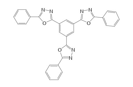 2-[3,5-bis(5-phenyl-1,3,4-oxadiazol-2-yl)phenyl]-5-phenyl-1,3,4-oxadiazole
