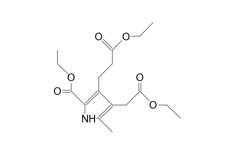 3-ETHOXYCARBONYLETHYL-4-ETHOXYCARBONYLMETHYL-5-METHYL-PYRROL-2-CARBONSAEUREETHYLESTER