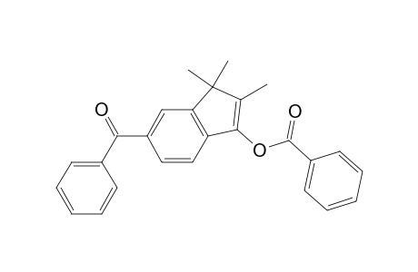 5(6)-benzoyl-1,1,2-trimethyl-3-indenyl benzoate