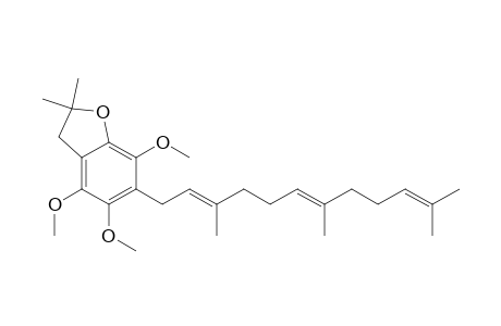 (E,E)-4,5,7-TRIMETHOXY-2,2-DIMETHYL-6-(3,7,11-TRIMETHYLDODECA-2,6,10-TRIENYL)-2,3-DIHYDROBENZOFURAN