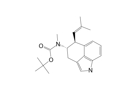 Carbamic acid, methyl[1,3,4,5-tetrahydro-5-(2-methyl-1-propenyl)benz[cd]indol-4-yl]- , 1,1-dimethylethyl ester, trans-(.+-.)-