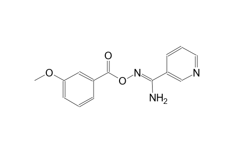 N'-[(3-methoxybenzoyl)oxy]-3-pyridinecarboximidamide