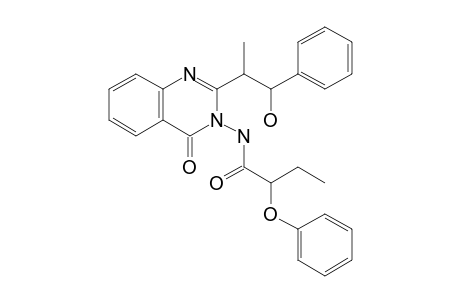 2-(2-Hydroxy-1-methyl-2-phenylethyl)-3-(2-phenoxybutyrylamino)quinazolin-4(3H)-one