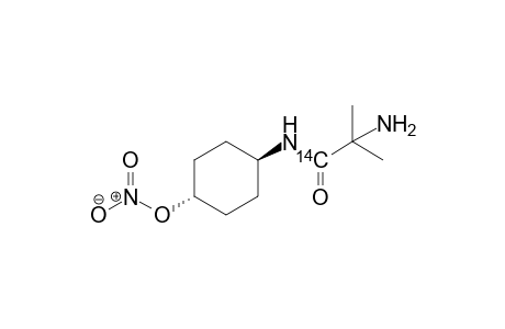 trans-2-Amino-2-methyl-N-(4-nitrooxycyclohexyl)-[1-(14)C]-propionic acid amide