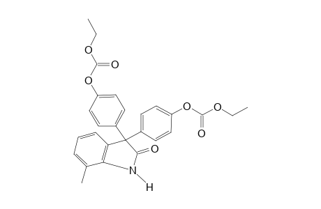 3,3-bis(p-hydroxyphenyl)-7-methyl-2-indolinone, bis(ethyl carbonate) (ester)