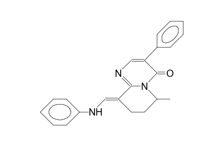 (E)-9-(Phenylamino-methylene)-6-methyl-3-phenyl-6,7,8,9-tetrahydro-4H-pyrido(1,2-A)pyrimidin-4-one