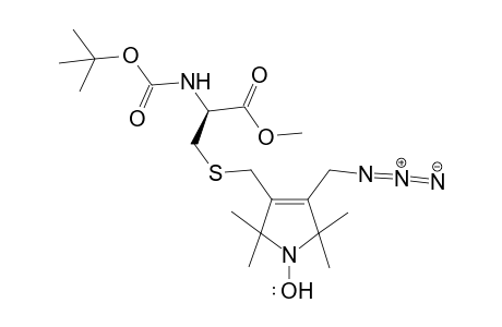 3-Azidomethyl-4-((S)-2-tert-butoxycarbonylamino-2-methoxycarbonyl-ethylsulfanylmethyl)-2,2,5,5-tetramethyl-2,5-dihydro-pyrrol-1-ol anion