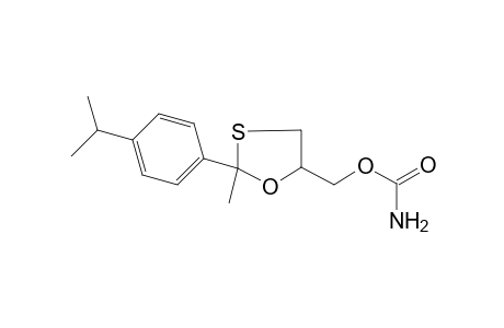 2-(p-isopropylphenyl)-2-methyl-1,3-oxathiolane-5-methanol, carbamate