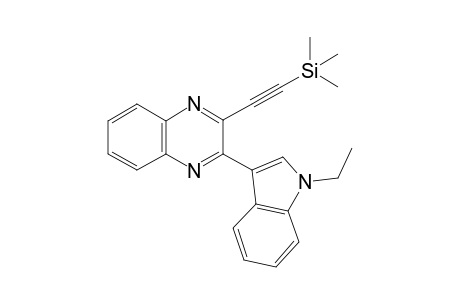 2-(1-Ethyl-1H-indol-3-yl)-3-((trimethylsilyl)ethynyl)quinoxaline