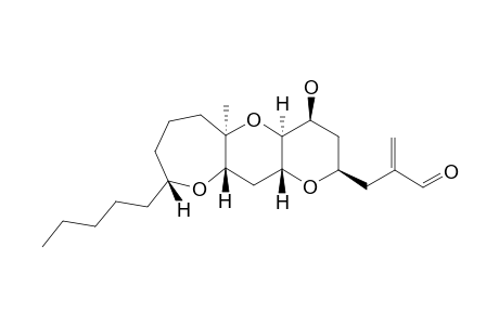 (1S*,3R*,7R*,9S*,10S*,12R*,14R*)-10-HYDROXY-12-(2'-FORMYL)-ALLYL-7-METHYL-3-PENTYL-2,8,13-TRIOXATRICYCLO-[8.5.0.0(9,14)]-PENTADECANE