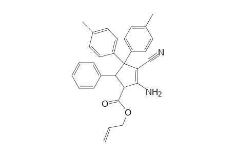 1-Amino-2-cyano-5-allyloxycarbonyl-3,3-di(4-methyl-phenyl)-4-phenylcyclopentene