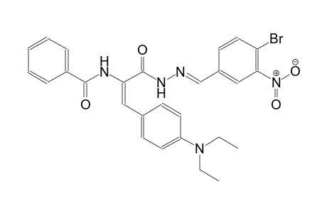 N-{(E)-1-{[(2E)-2-(4-bromo-3-nitrobenzylidene)hydrazino]carbonyl}-2-[4-(diethylamino)phenyl]ethenyl}benzamide