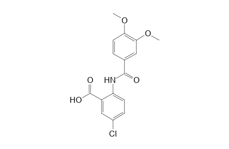 5-Chloro-2-[(3,4-dimethoxybenzoyl)amino]benzoic acid