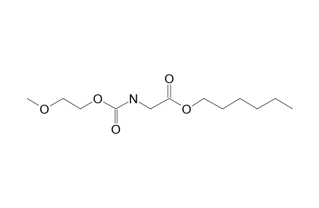 Glycine, N-(2-methoxyethoxycarbonyl)-, hexyl ester