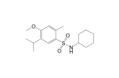 N-cyclohexyl-5-isopropyl-4-methoxy-2-methylbenzenesulfonamide