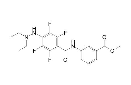 Methyl 3-[4-(N-Diethylhydrazo)-2,3,5,6-tetrafluorobenamido]benzoate