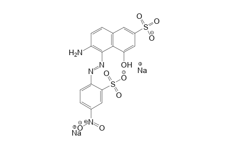 2-Naphthalenesulfonic acid, 6-amino-4-hydroxy-5-[(4-nitro-2-sulfophenyl)azo]-, disodium salt