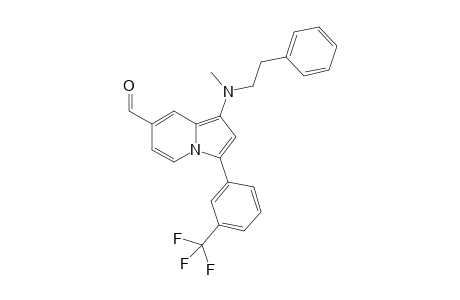 1-[Methyl(phenethyl)amino]-3-[3-(trifluoromethyl)phenyl]indolizine-7-carbaldehyde