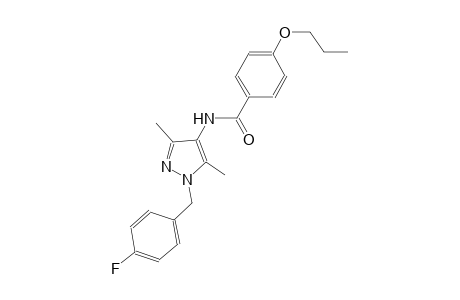 N-[1-(4-fluorobenzyl)-3,5-dimethyl-1H-pyrazol-4-yl]-4-propoxybenzamide