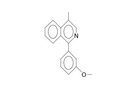 ISOQUINOLINE, 1-(3-METHOXYPHENYL)-4-METHYL-