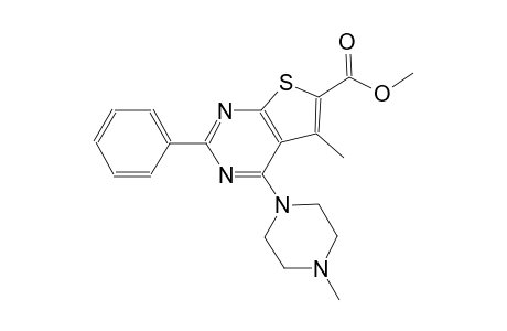 methyl 5-methyl-4-(4-methyl-1-piperazinyl)-2-phenylthieno[2,3-d]pyrimidine-6-carboxylate