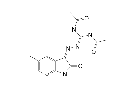 (E)-N,N'-DIACETYL-2-(1,2-DIHYDRO-5-METHYL-2-OXO-3H-INDOL-3-YLIDENE)-HYDRAZINE-CARBOXIMID-AMIDE