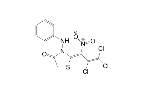 (2E)-3-anilino-2-(2,3,3-trichloro-1-nitro-2-propenylidene)-1,3-thiazolidin-4-one