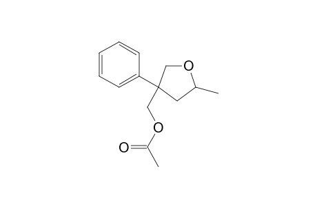 (5-methyl-3-phenyl-tetrahydrofuran-3-yl)methyl acetate