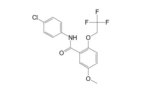 4'-chloro-5-methoxy-2-(2,2,2-trifluoroethoxy)benzanilide