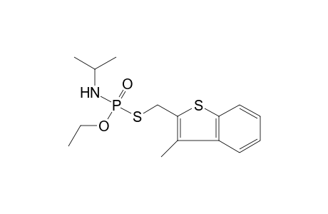 isopropylphosphoramidothioic acid, O-ethyl S-[(3-methylbenzo[b]thien-2-yl)methyl]ester