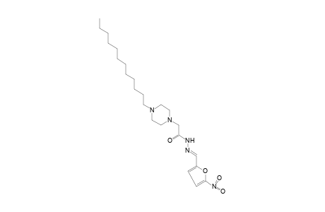 4-dodecyl-1-piperazineacetic acid, (5-nitrofurfurylidene)hydrazide