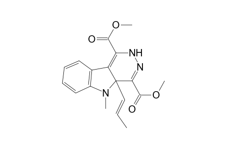 DIMETHYL-2,4A-DIHYDRO-5-METHYL-4A-(1-PROPENYL)-5H-PYRIDAZINO-[4,5-B]-INDOLE-1,4-DICARBOXYLATE